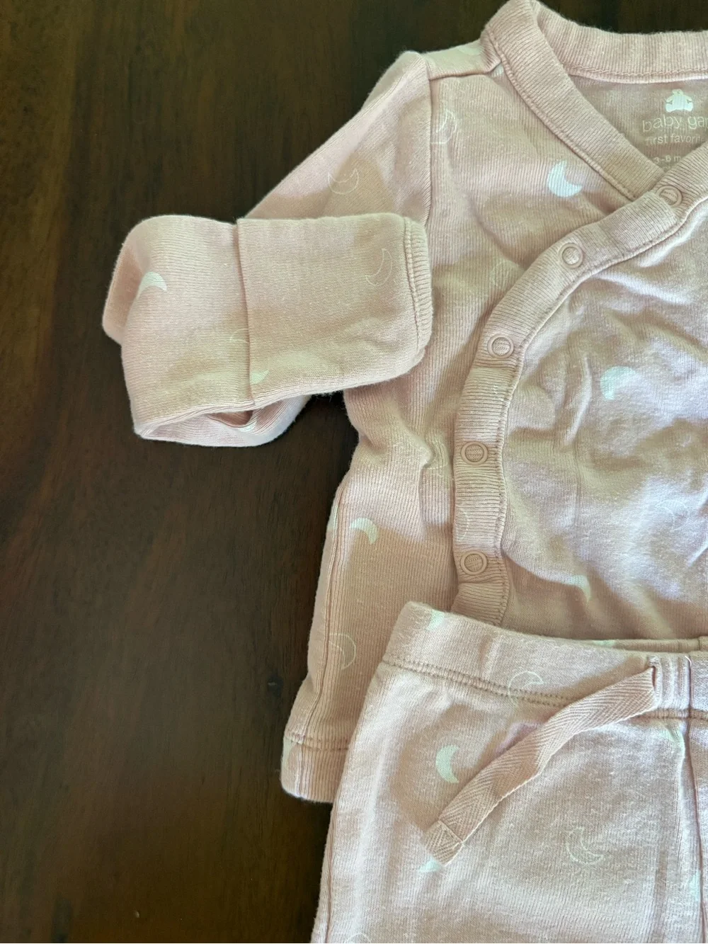 3-6 month BabyGap Pink Footed Two-Piece Set
